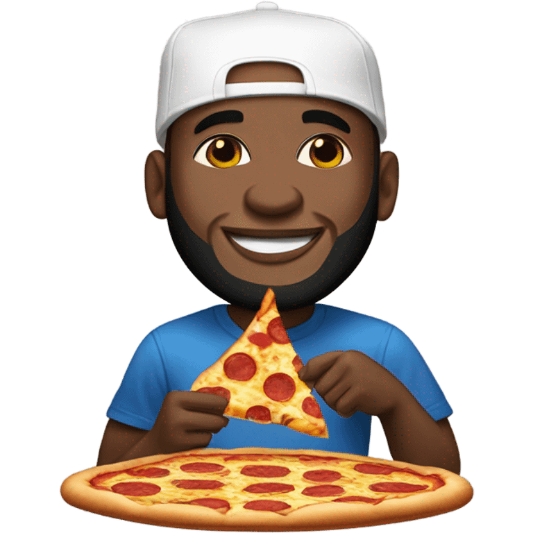 LeBron hitting the za emoji