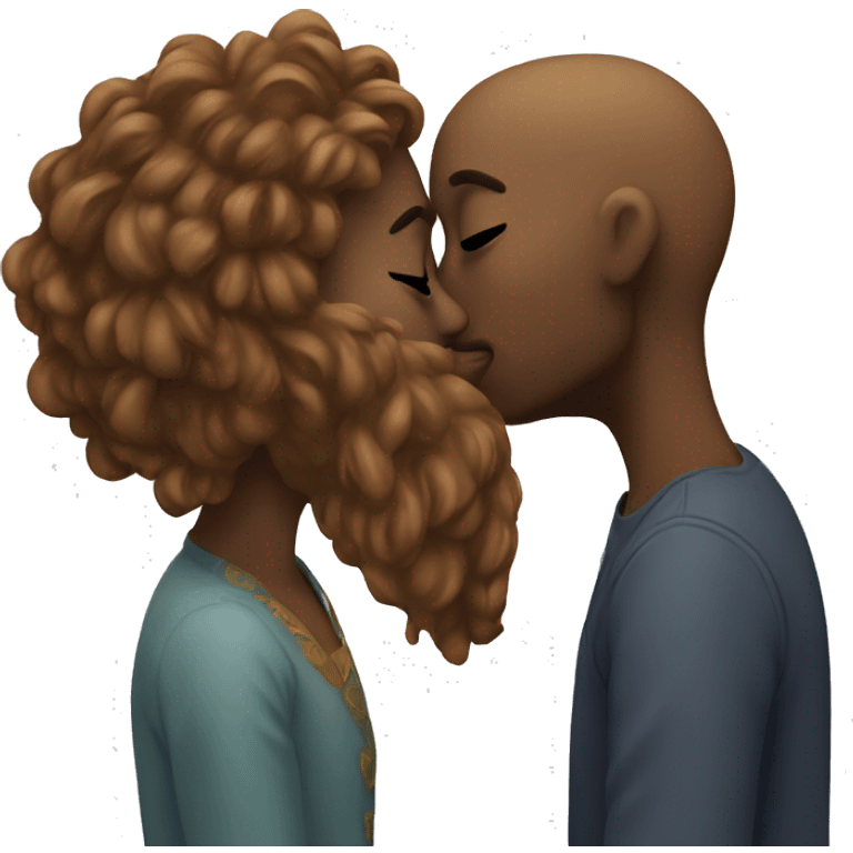 lovers kissing emoji