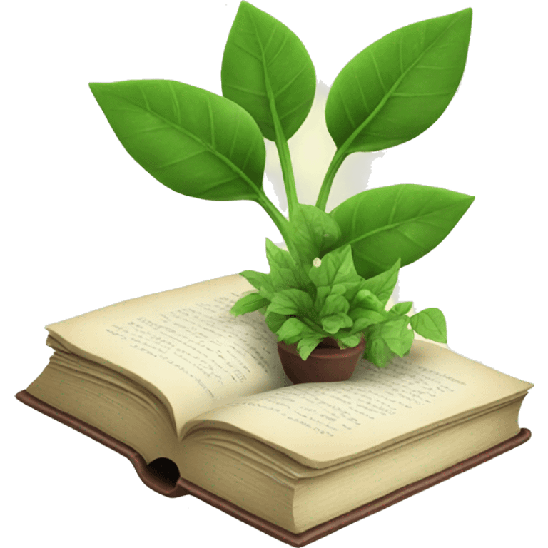 book with plants emoji