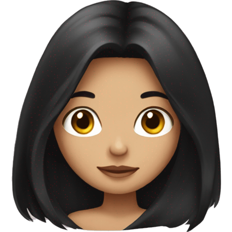 girl with long black hair emoji