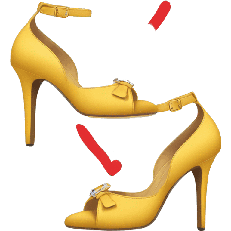 Yves saint Laurent style heels emoji