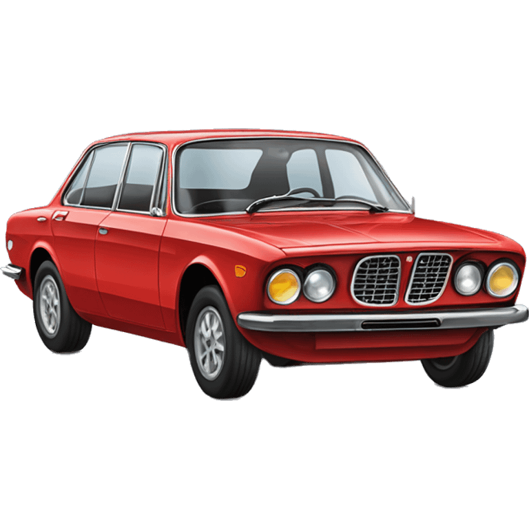 Lancia 2000 auto azul emoji