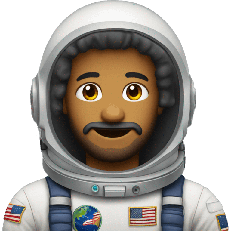 Astronauta with small beard emoji