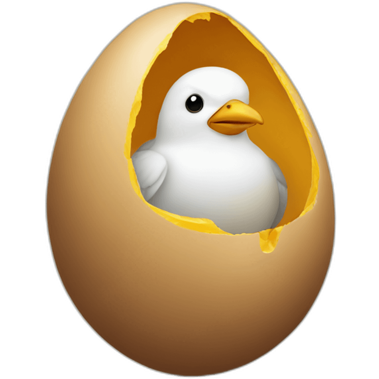 bird in egg emoji