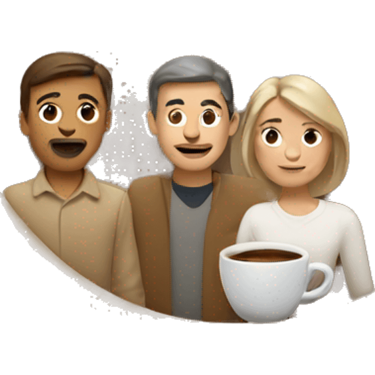 Beige coffee, mountain AND family  emoji