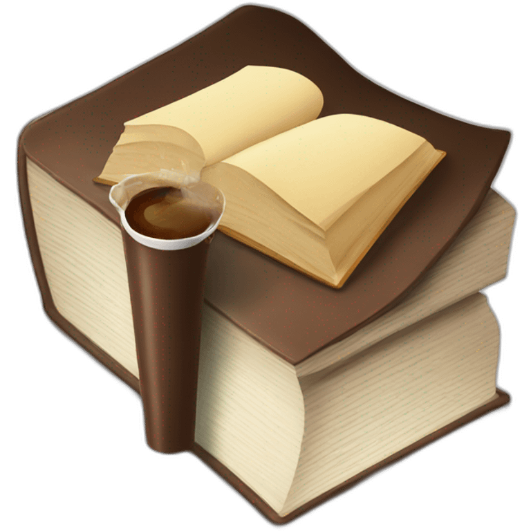 A book with one coffee emoji