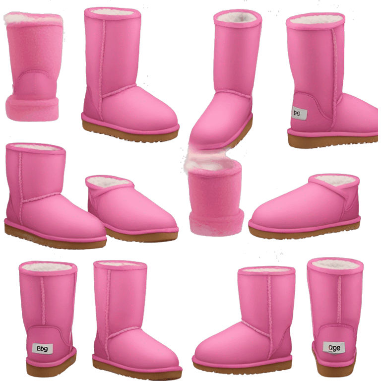 Pink uggs emoji