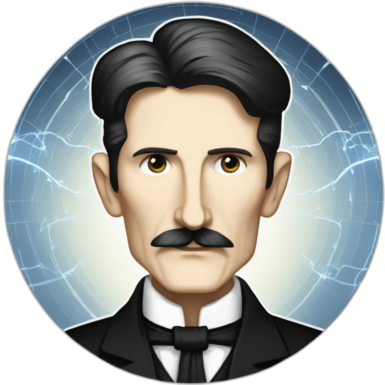 Nikola Tesla inside Docker logo emoji