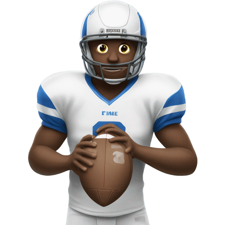 Football player with jersey number one emoji