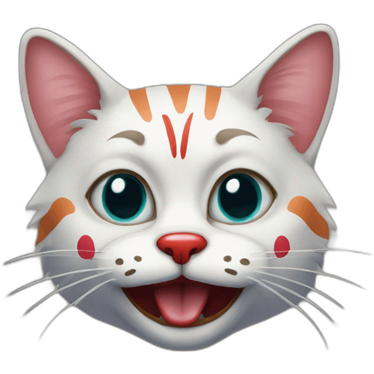 Clown cat emoji