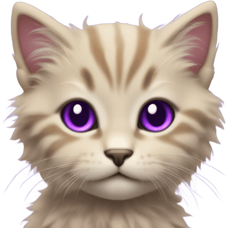 Purple kitten  emoji