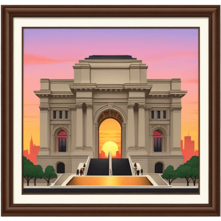 the met museum new york city at sunset emoji