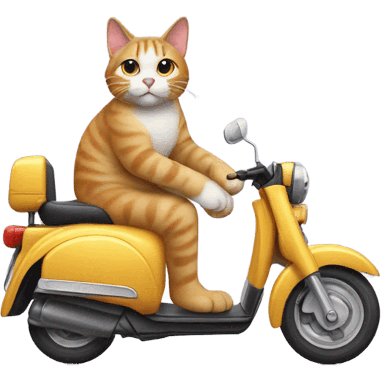 Cat on a scooter emoji