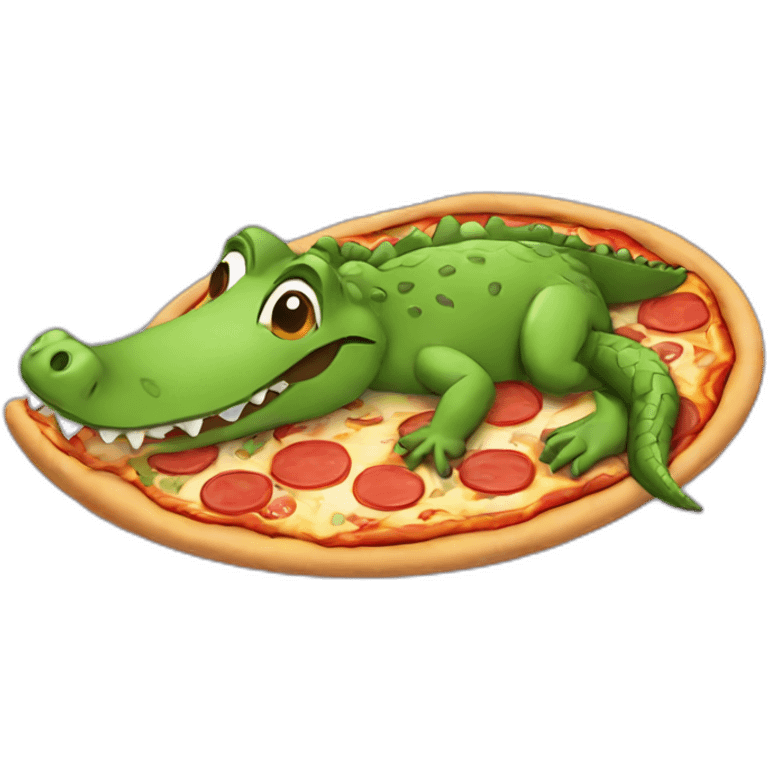 Crocodile-pizza emoji