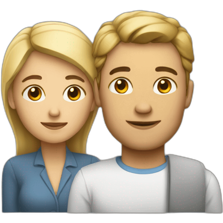 un homme sur une femme emoji