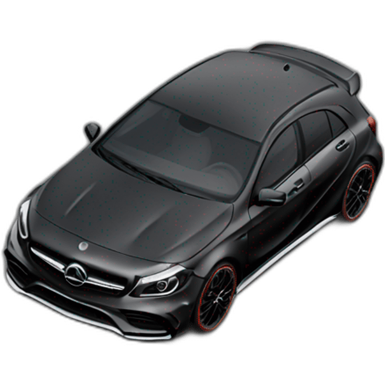 Mercedes a45 black emoji