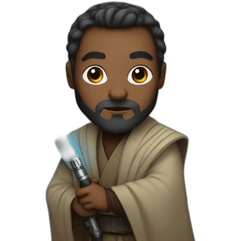 jedi with light saber emoji