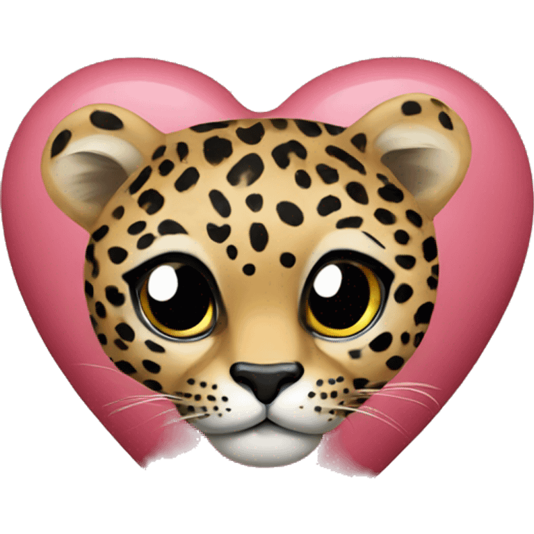 heart with leopard print  emoji