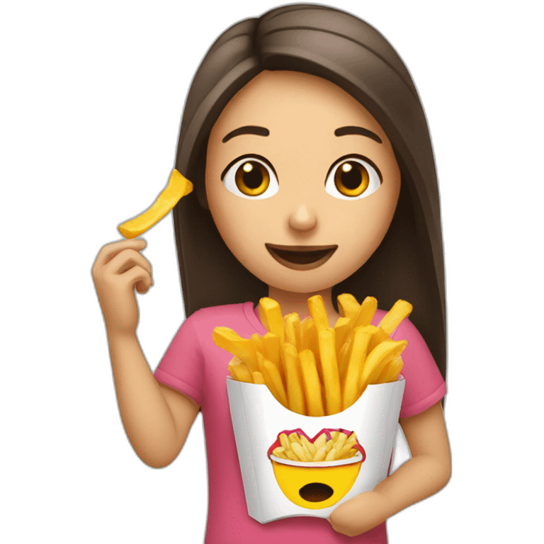 girl-eating-fries emoji