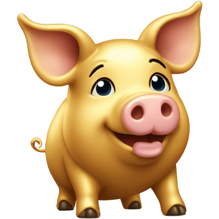 golden pig emoji