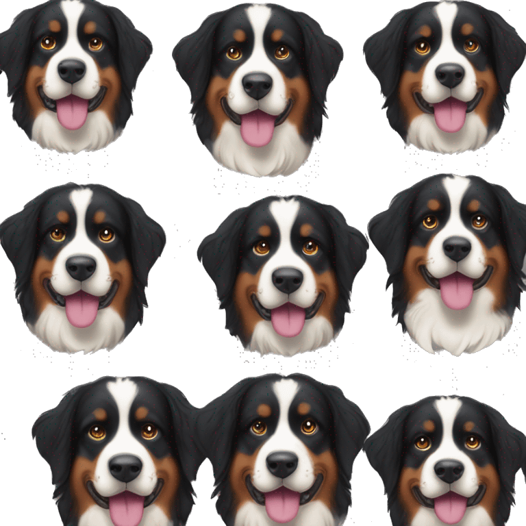 A bernese Mountain Dog  emoji