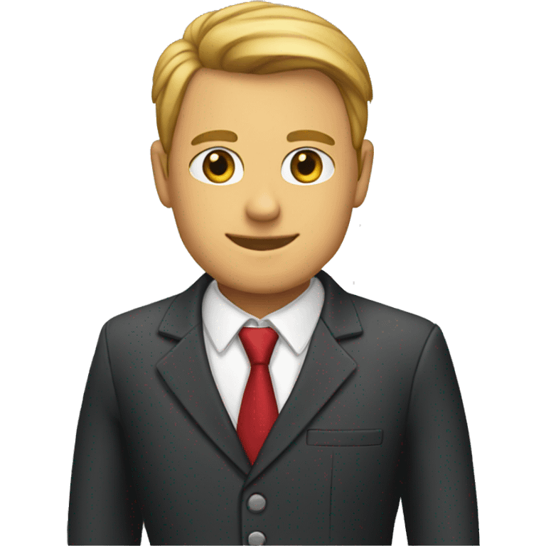 Czech in a suit emoji