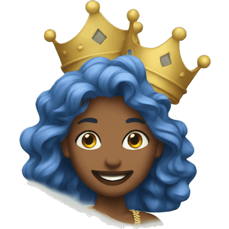 Waves with queen  emoji