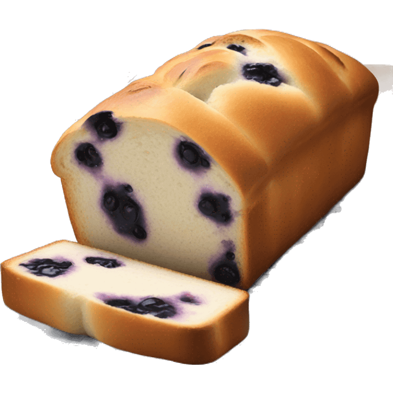 blueberry bread loaf emoji