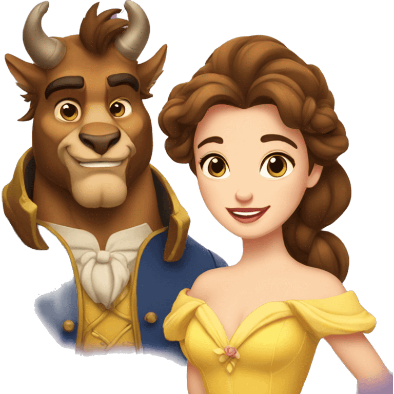 Belle and the beast emoji