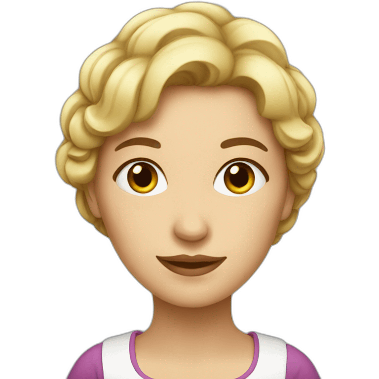 A French woman  emoji