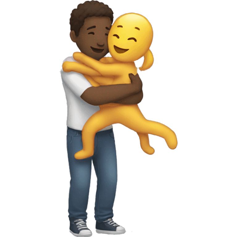 person hugging themself emoji