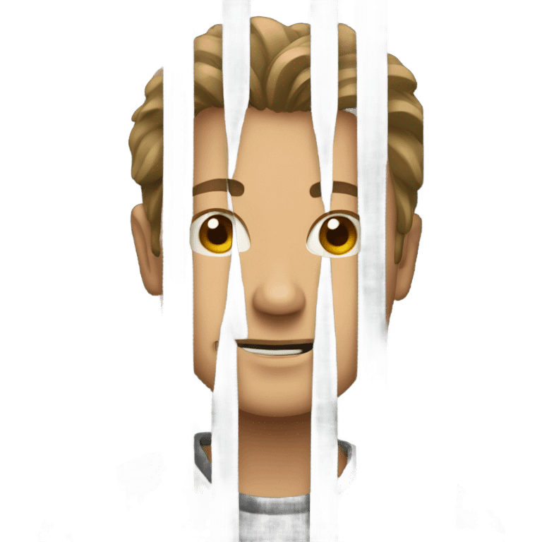 person behind bars emoji