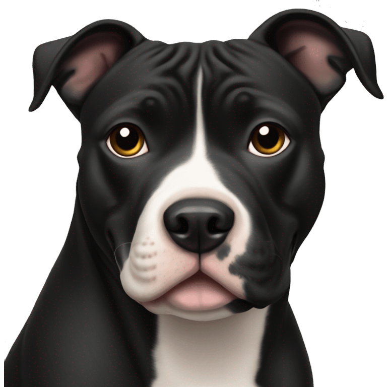 staffordshire bull terrier black emoji