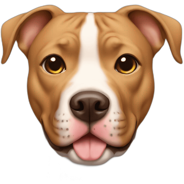 Light brown pit bull emoji