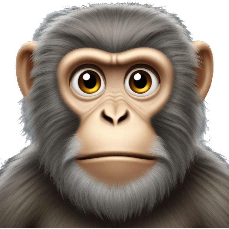 Ukrainian-Monkey. crested head, long whiskers  emoji