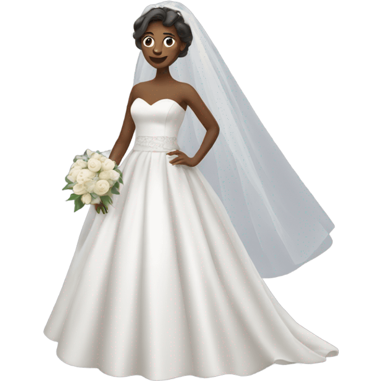 wedding dress woman  emoji