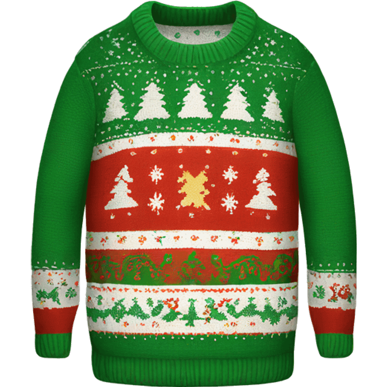 Christmas sweater emoji