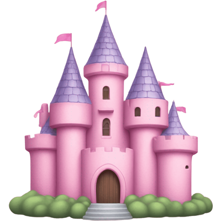 Pink pastel castle emoji