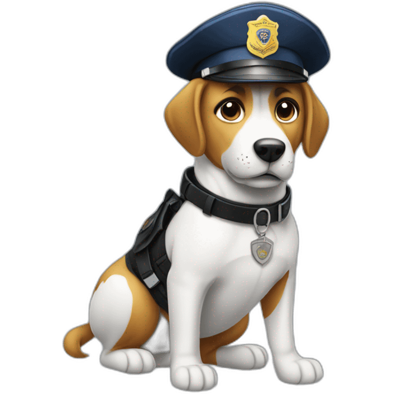 Perro policia emoji