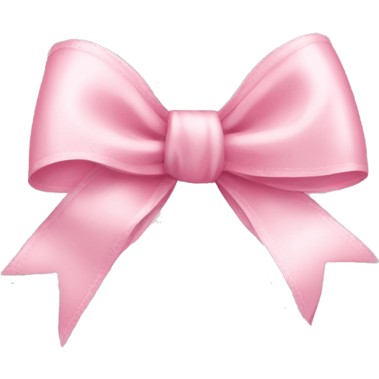 light pink ribbon bow emoji