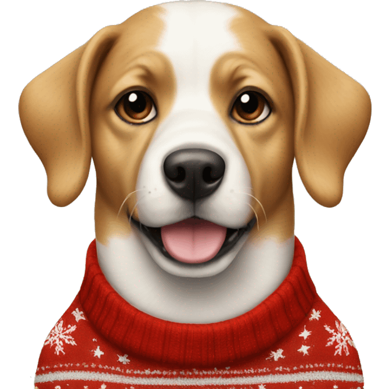 dog in christmas jumper emoji