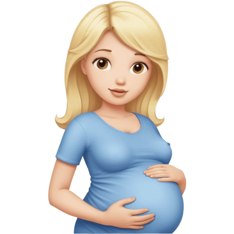 Pregnant blonde emoji