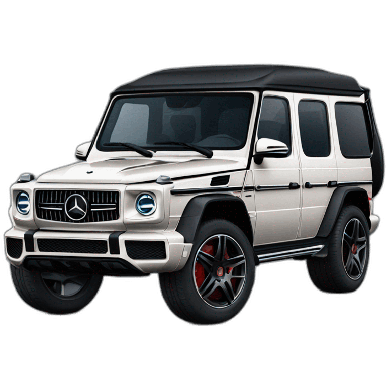 Black Mercedes g63 emoji