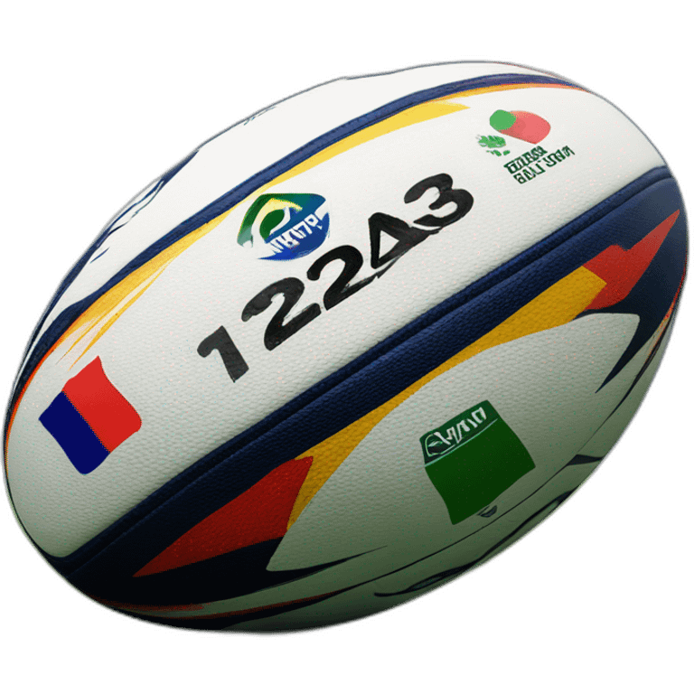 The 2023 World Cup French rugby ball from GILBERT emoji