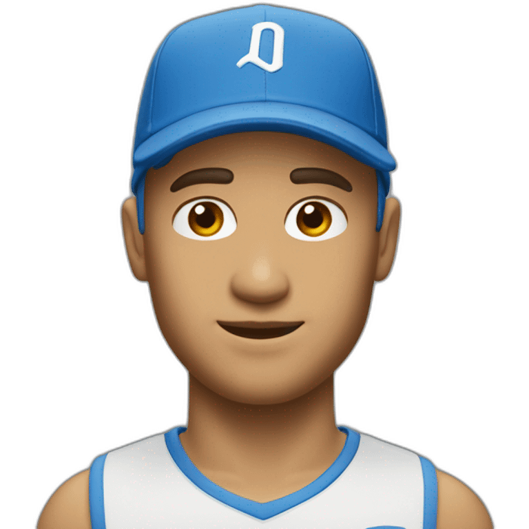 un homme avec une casquette nike emoji