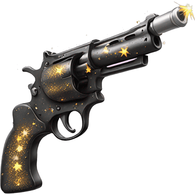 Gun with sparkles  emoji