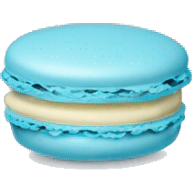 pale blue macaron emoji