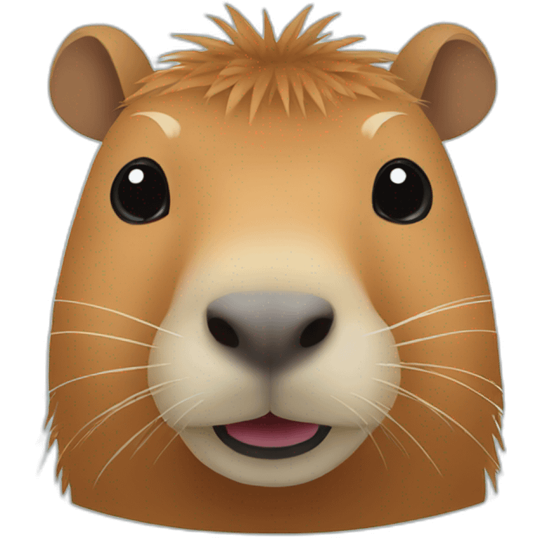 Capybara with friend emoji