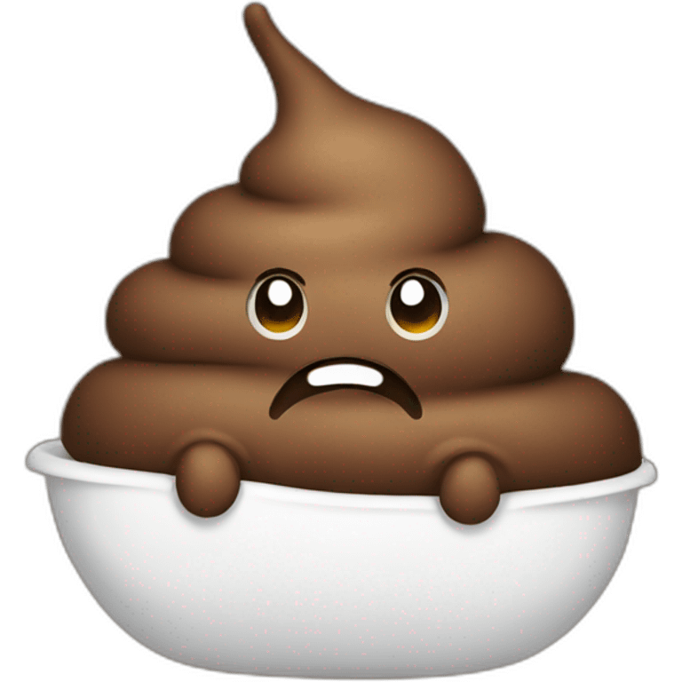 poop that is pooping emoji