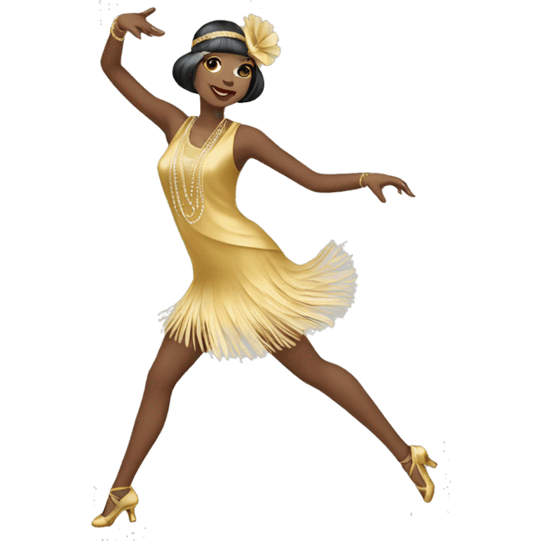 dancing flapper emoji  emoji